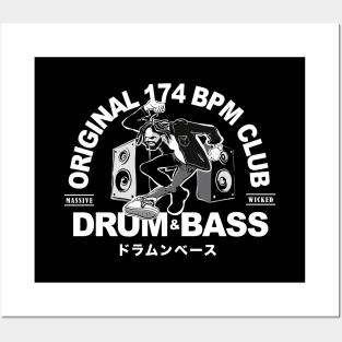 Original 174 BPM Club - Drum N Bass ( DnB Massive !! ) Posters and Art